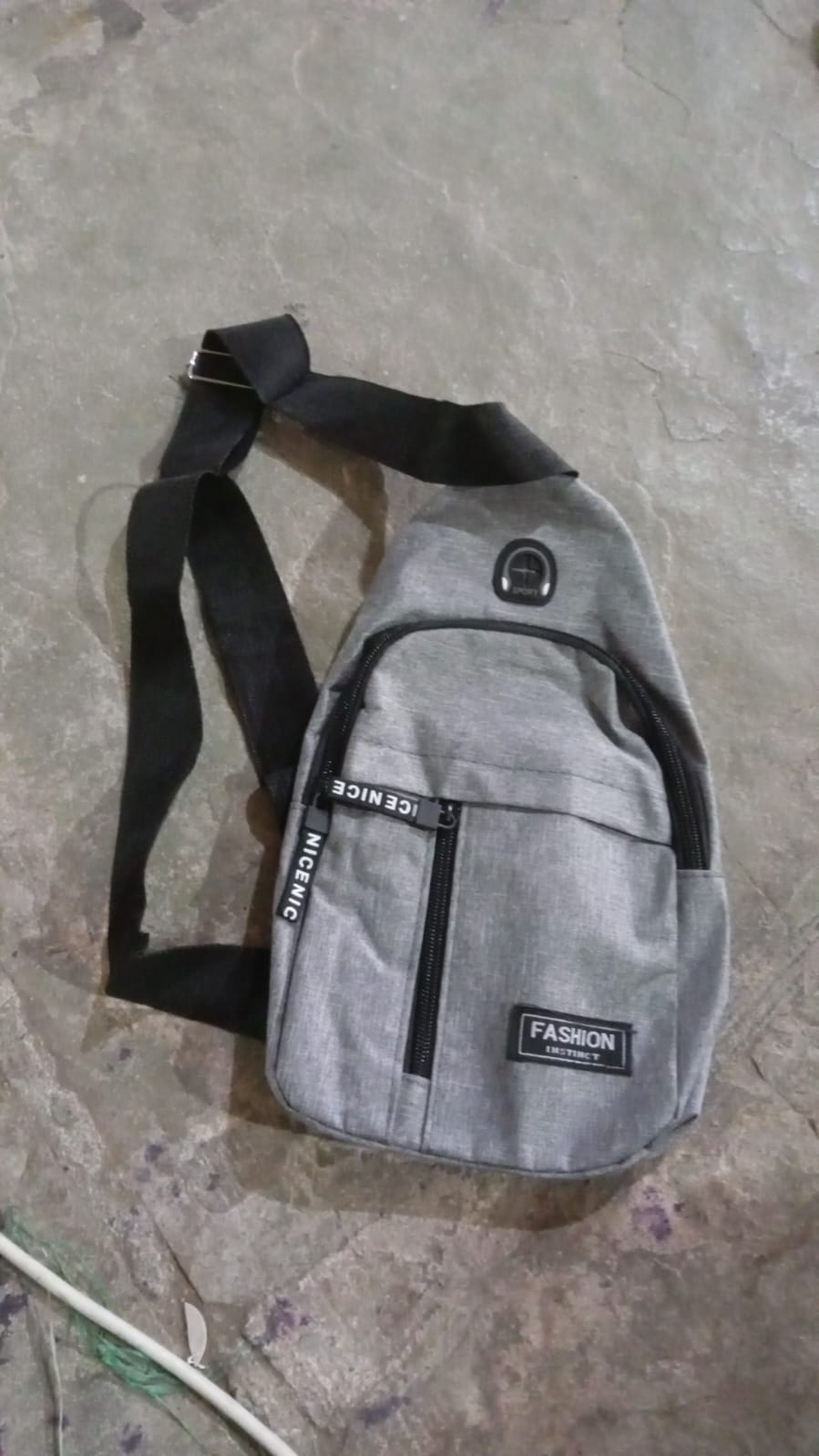 Waterproof Anti Theft Cross-body fanny pack waist bag, Shoulder Bags Chest Men Casual fashion USB Charging earphone hook Sling Travel Bag (1 Pc) - Springkart