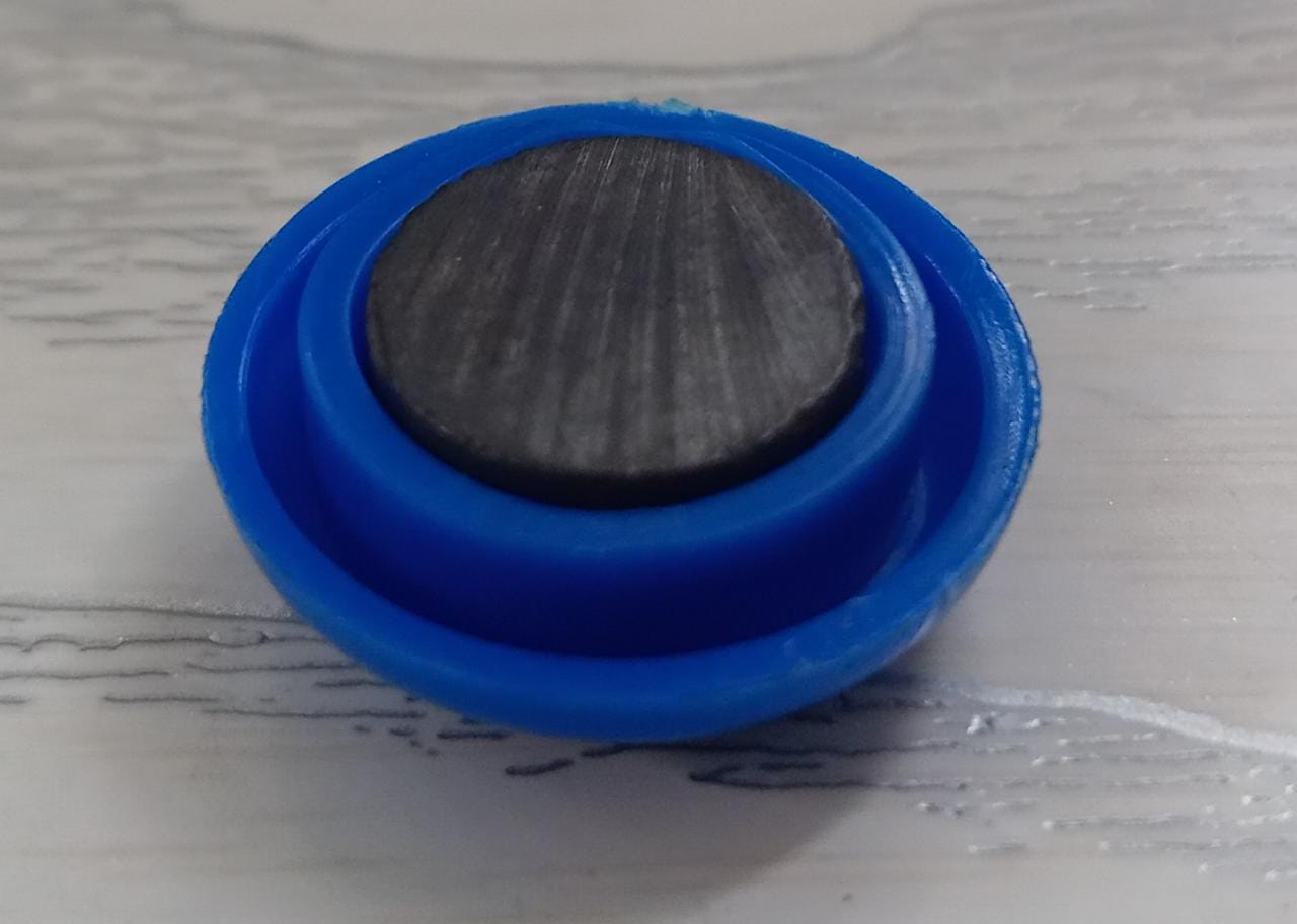 White Board Magnetic Particle Circle 2cm Color Magnetic Nail Household Teaching Magnet Strong Plastic Magnetic Buckle (Pack of 200pc) - Springkart