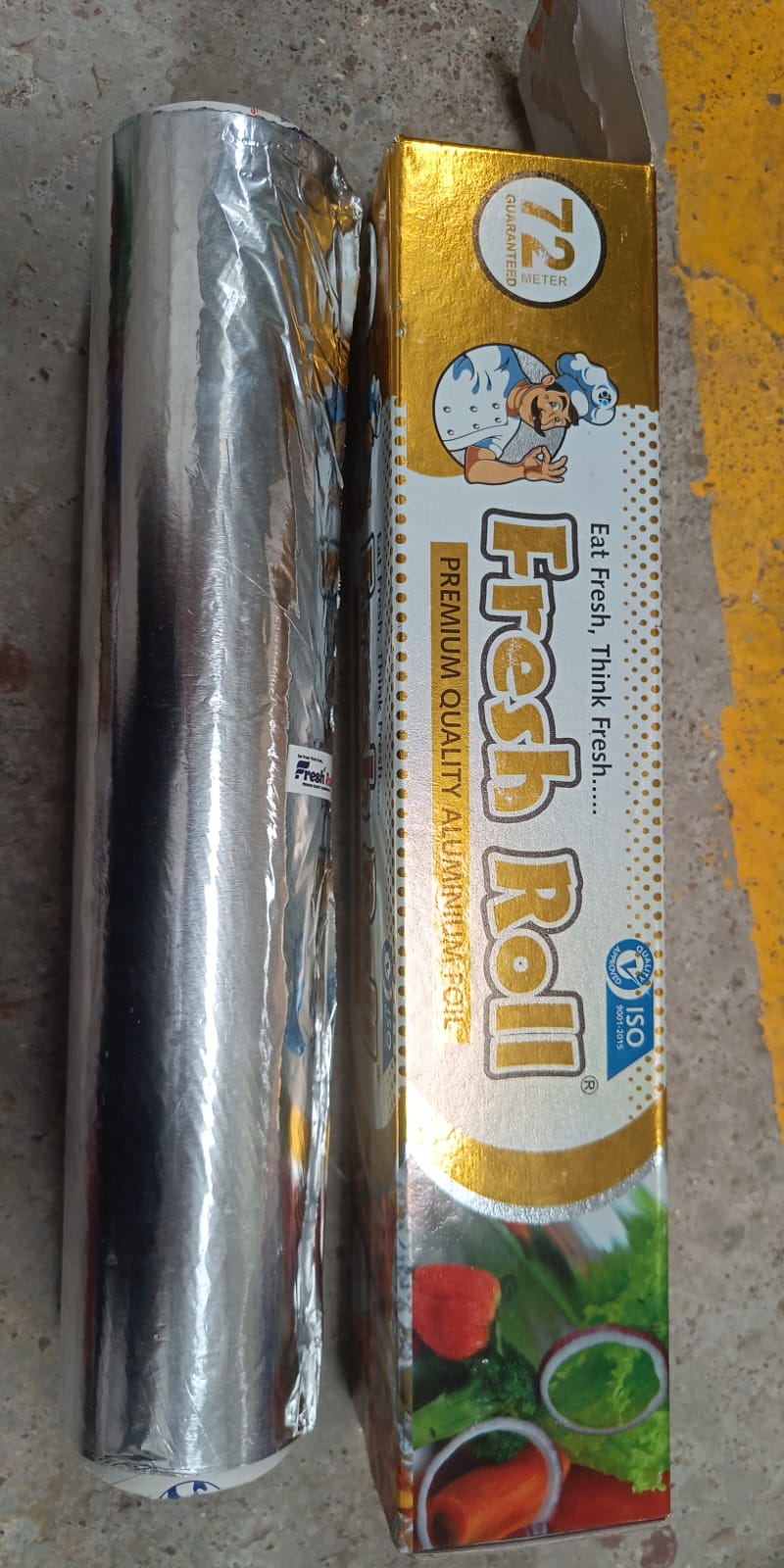 Premium Quality Food Grade Aluminum Foil Roll Heavy Duty Non Stick Thick Aluminum Foil Sheet Baking Grilling Tool 72Mtr (1Pc) - Springkart