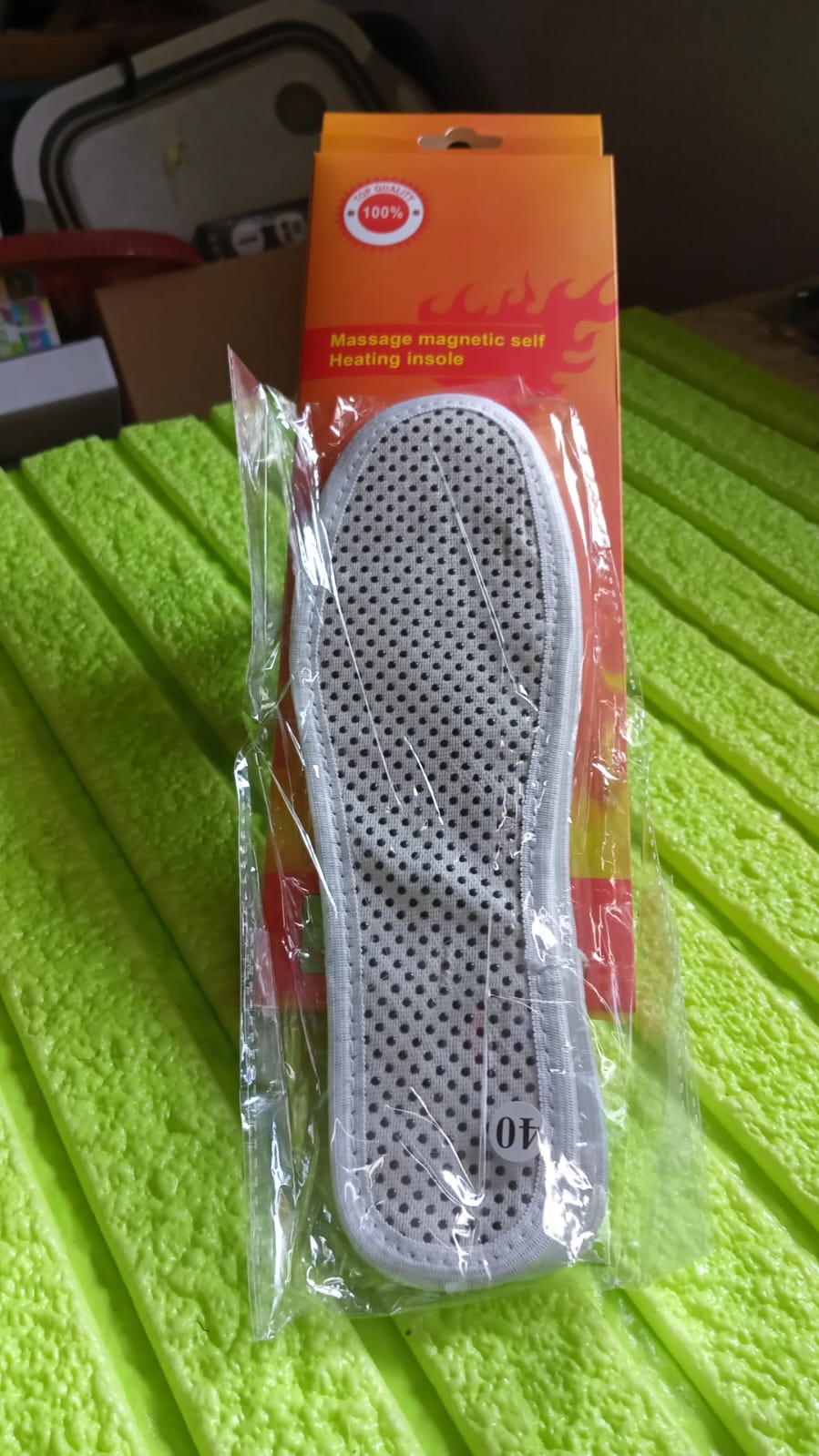 Massage Magnetic Self Heating Insole Shoe, Heating Insole for Women Men - Unisex Warm Insole - Thermal Insoles - Tourmaline Self Heating Shoe Inserts - Warm Shoe Pad (1 Pair) - Springkart