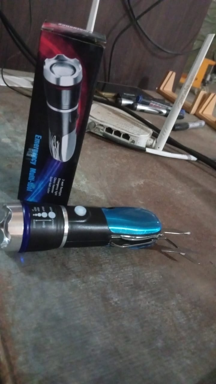 Battery Operated Multi Tool Led Flashlight, All in One Tool Light (1 Pc / Battery Not Included) - Springkart