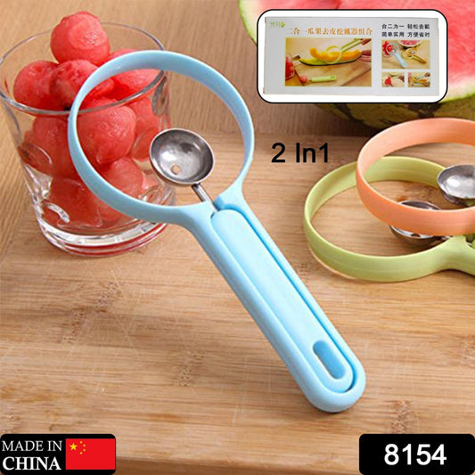 2 in 1 Kitchen Tool - Soft Fruit Peeler and Baller - Avocado, Papaya, Watermelon, Honey Dew - Kitchen Gadget Tool (1 Pc) - Springkart