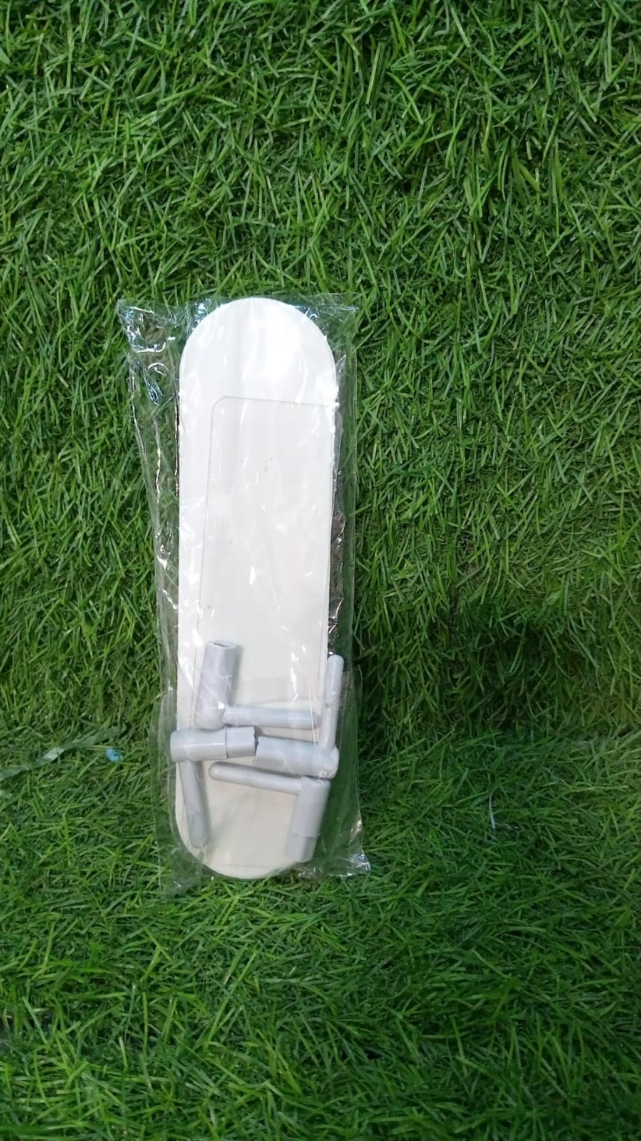 Plastic Multipurpose Holder Bathroom Accessories Organizer Wall Mounted Hanging Mount Shelf & Hooks (1pc) - Springkart