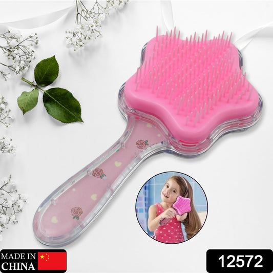 Cartoon Hair Brush Massage Shower Comb Blur Wet Salon Hair Brushes Hair Styling Tools, Glitter Comb, Soft & Smooth Brush, Mermaid Brush For Kids Return Gifts For Kids (1 Pc ) - Springkart