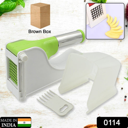 Virgin Plastic French Fry Chipser, Potato Chipser / Potato Slicer with Container - Springkart