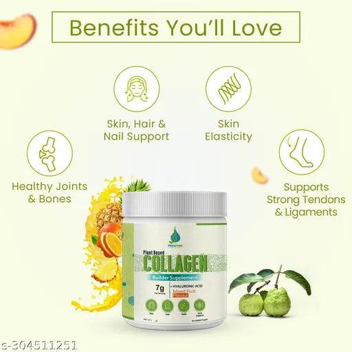 Vedapure Plant Based Skin Collagen Builder Supplement Vitamin E & C | Healthy Skin, Joints, Hairs & Nails (PACK OF 1) - Springkart