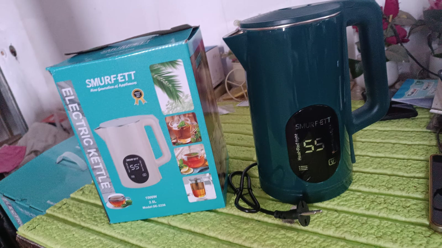 Temperature display electric kettle 55 degrees constant temperature electric kettle (1500W, 2.5 Ltr. / 1 Pc) - Springkart