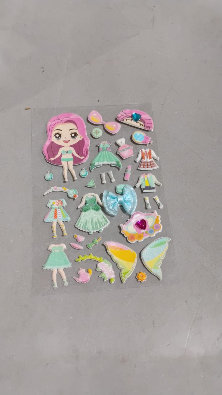 Multipurpose Adhesive 3D Stickers (1 Sheet /15×10 Cm) - Springkart