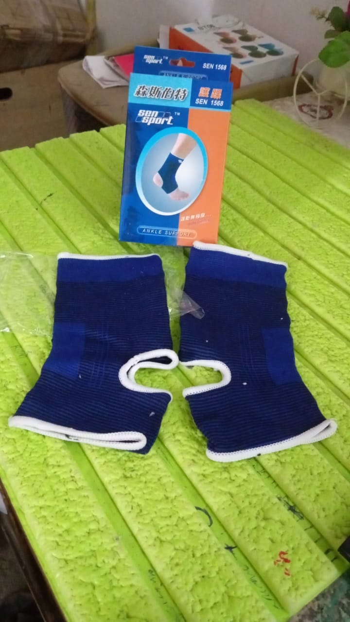Adjustable Ankle Support Brace Cap Wrap Pad (1 Pair) - Springkart