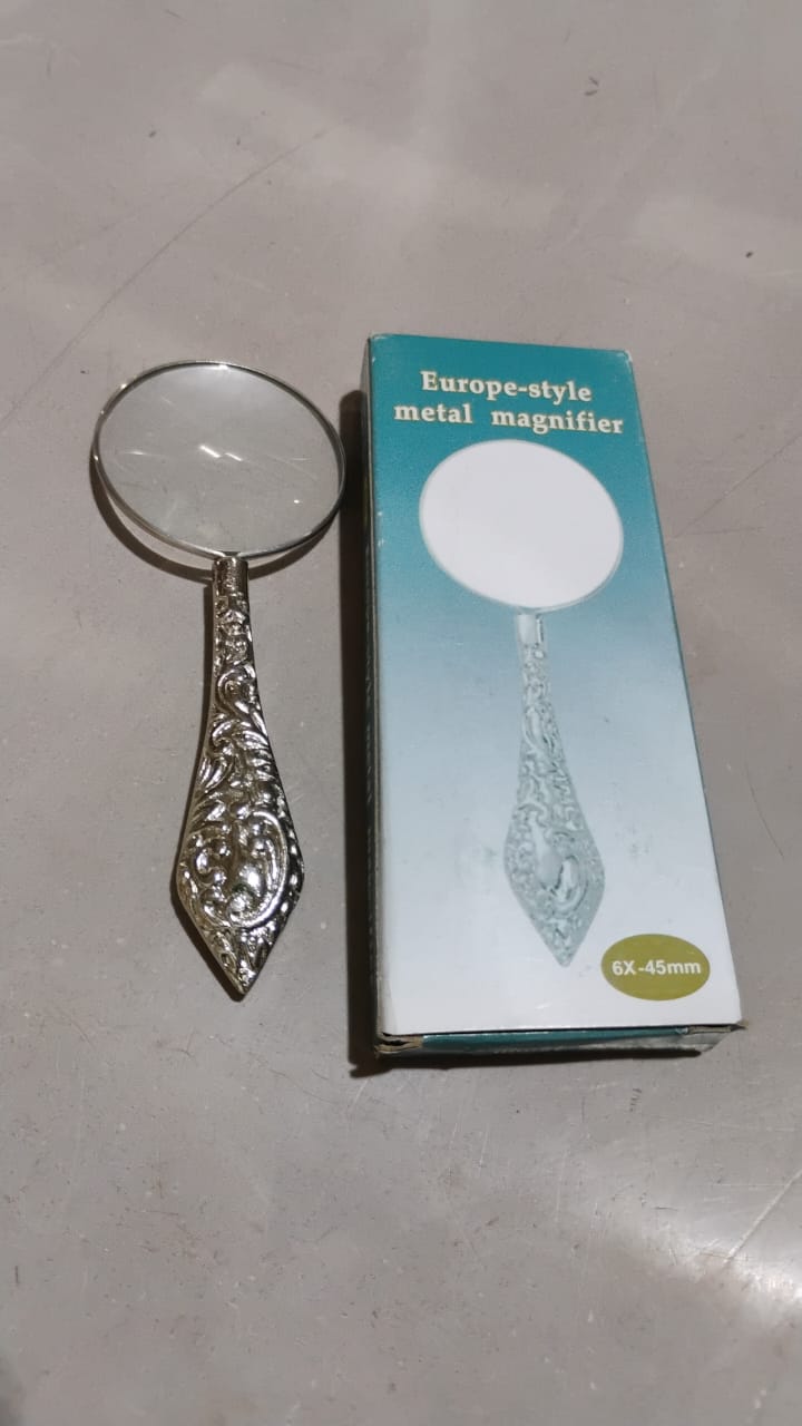 Reading Magnifying Glass, 6X-45 MM Optical HD Glass Lens (1 Pc / 45 MM) - Springkart