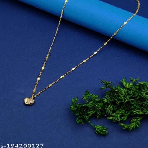 Fancy Gold Plated American Diamond Combo Necklace Chain - Springkart