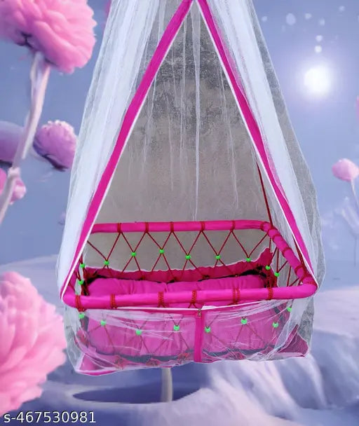 Baby Sleeping Jhula 0-1 Years Swing for Kids Palana for New Born Baby Handmade Hanging Jhula - Springkart