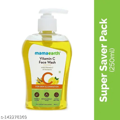 Mamaearth Vitamin C Face Wash with Vitamin C and Turmeric for Skin Illumination - 250ml