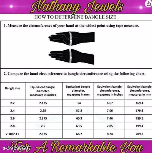 NJ Special Exclusive Leaf Style Bangles for Women(Pack Of 2) - Springkart
