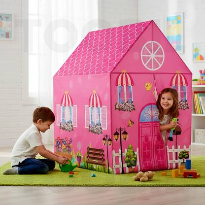 TOOBIL High-Quality Doll House Tent For Kids (Pink)
