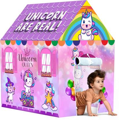 TOOBIL Unicorn Are Real Kids Play Tent House (Multicolor)