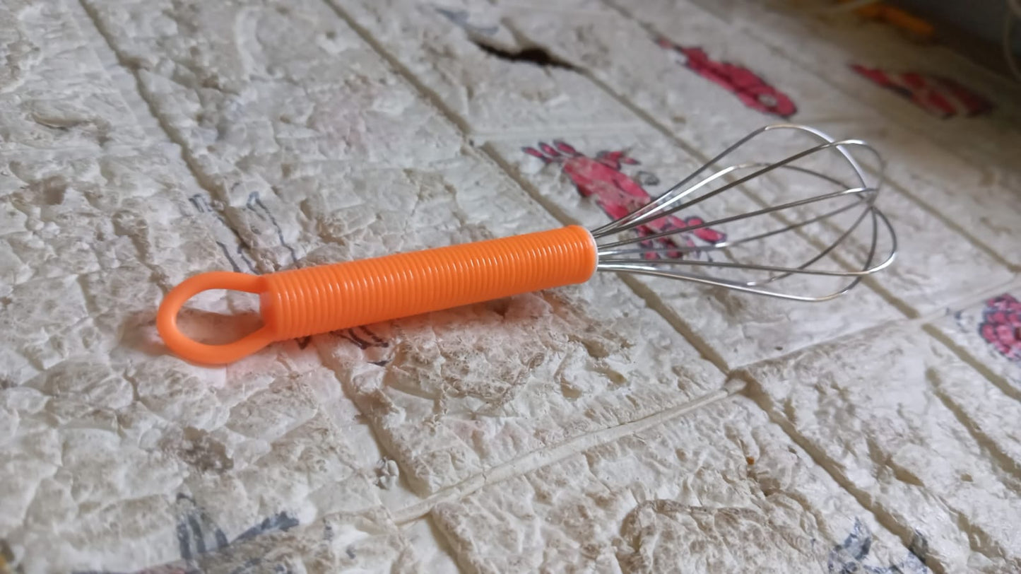 Manual Whisk Mixer Stainless Steel Whisk, Cream Whisk, Flour Mixer, Rotary Egg Mixer, Kitchen Baking Tool (16 Cm) - Springkart