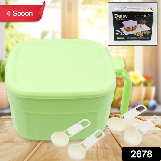 4 Section Fancy Masala Box and fancy masala container used for storing various types of masalas including in kitchen purposes. - Springkart