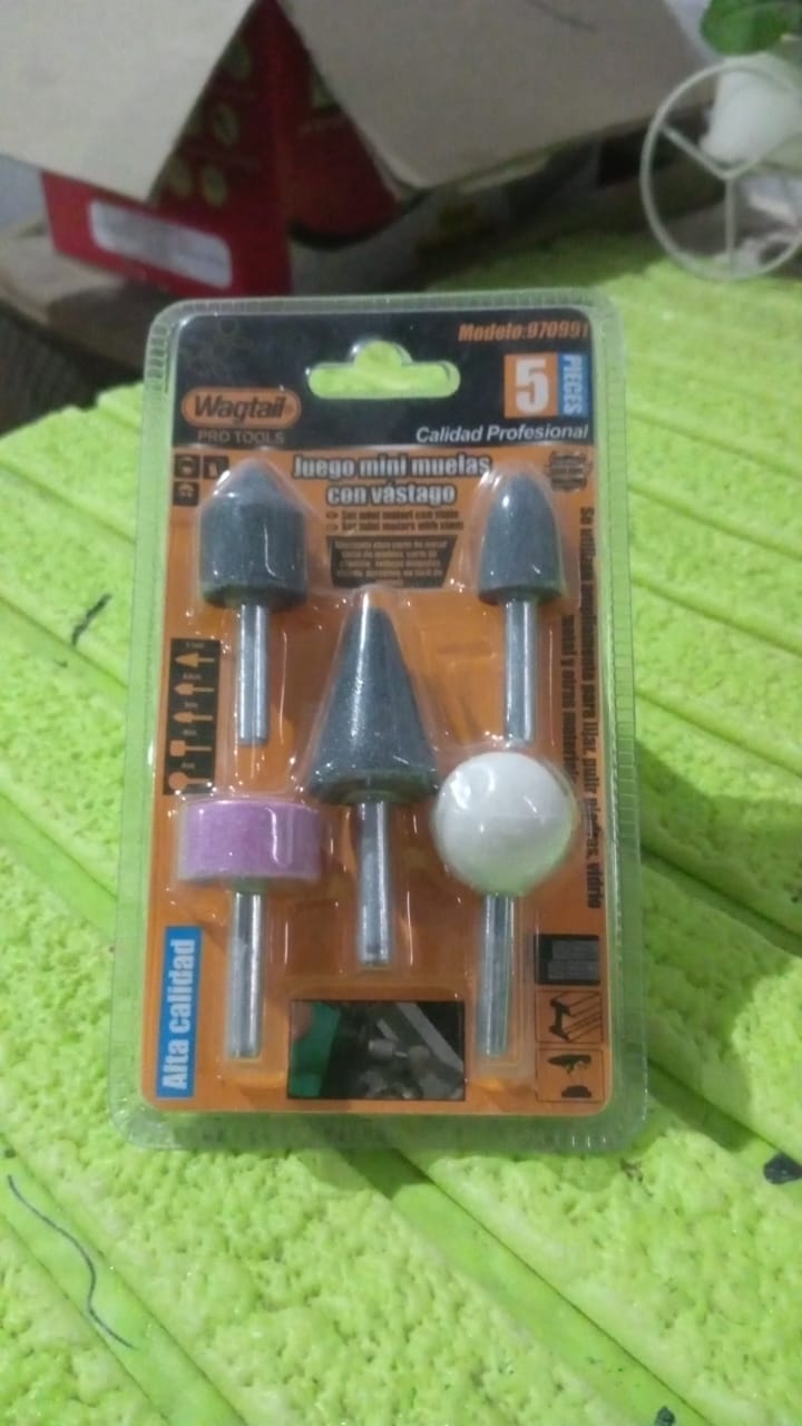 Abrasive Mounted Stone Grinding Wheel Head Grinding Burr Wheel Rotary Tools Set 5 Pcs - Springkart