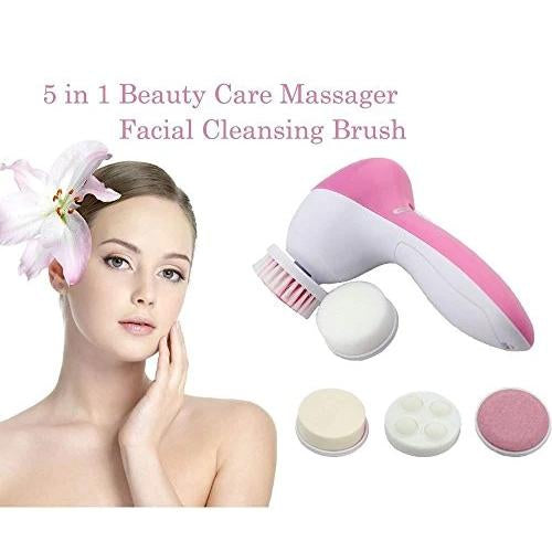 340 -5-in-1 Smoothing Body Facial Massager (Pink) - Springkart