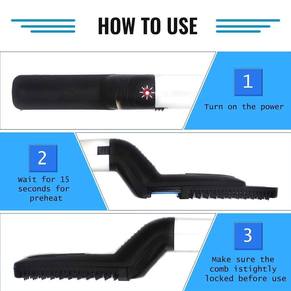 348 Mens Beard And Hair Curling Straightener (Modelling Comb) - Springkart