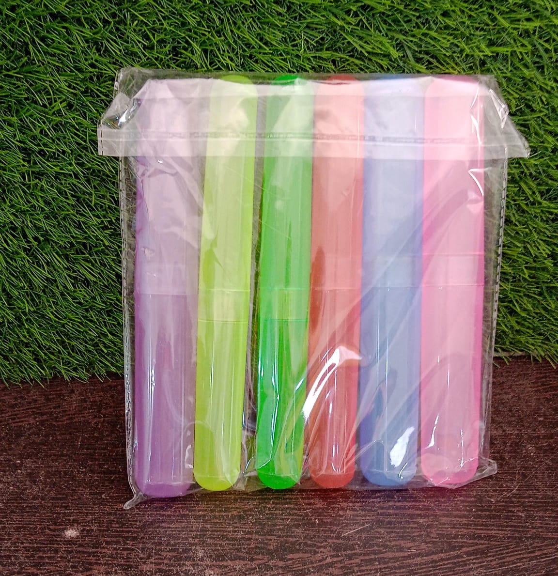 6Pc Plastic Toothbrush Cover, Anti Bacterial Toothbrush Container- Tooth Brush Travel Covers, Case, Holder, Cases - Springkart