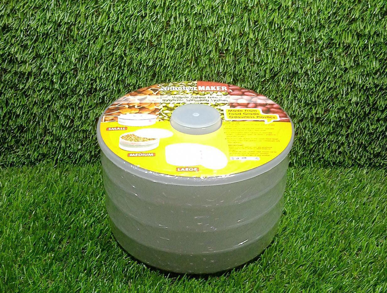 Plastic 4 Compartment Sprout Maker, White - Springkart