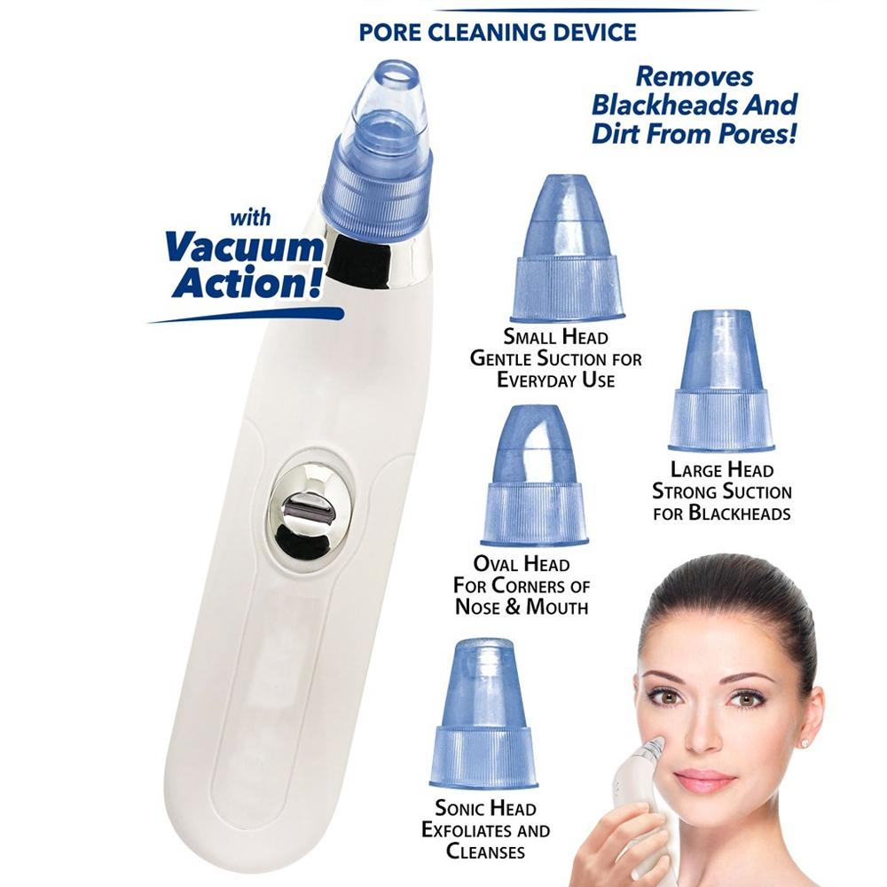351 -4 In 1 Blackhead Whitehead Extractor Remover Device Acne Pimple Pore Cleaner (Vacuum Suction Tool) - Springkart