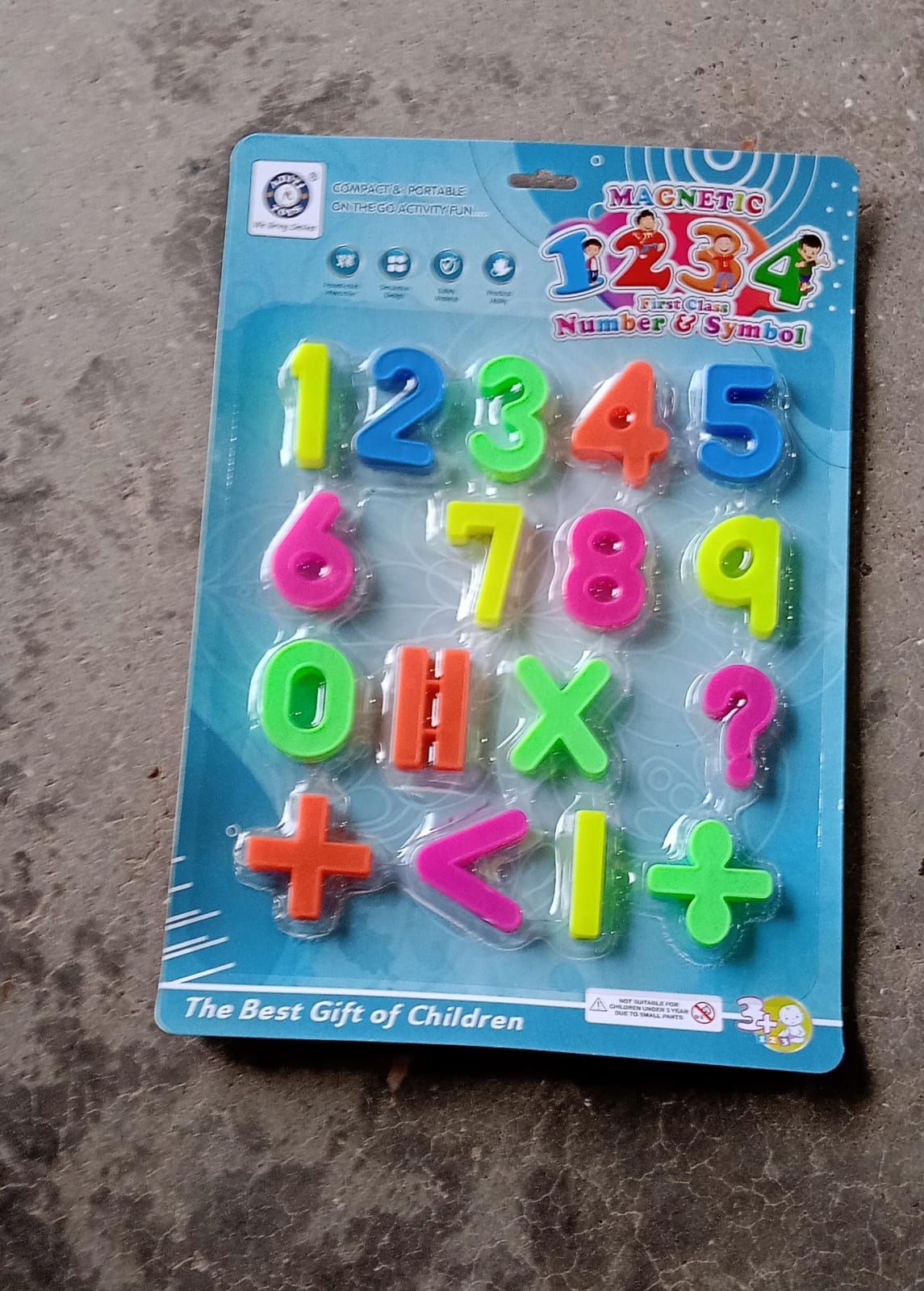 AT42 Magnetic Number Symbol Baby Toy and game for kids and babies for playing and enjoying purposes. - Springkart