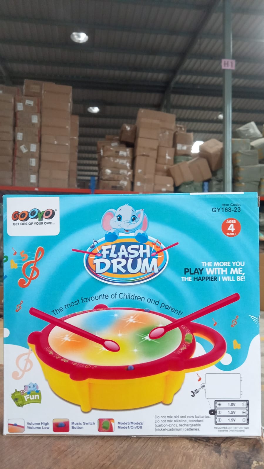 Flash Drum Toys for Kids with Light & Musical Sound Colorful Plastic Baby Drum Musical Toys for Children Baby Toy Instrument Best Gift for Boys & Girls. - Springkart