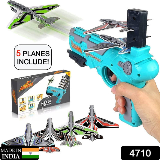 Airplane Launcher Toy with Foam Planes, 5-Pack - Springkart