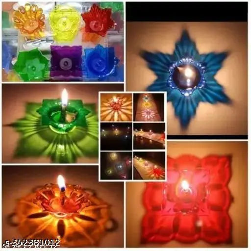 Diya Batti| Handmade Ghee Diya Batti| Shadow Reflective LED Diya PACK OF 36 - Springkart