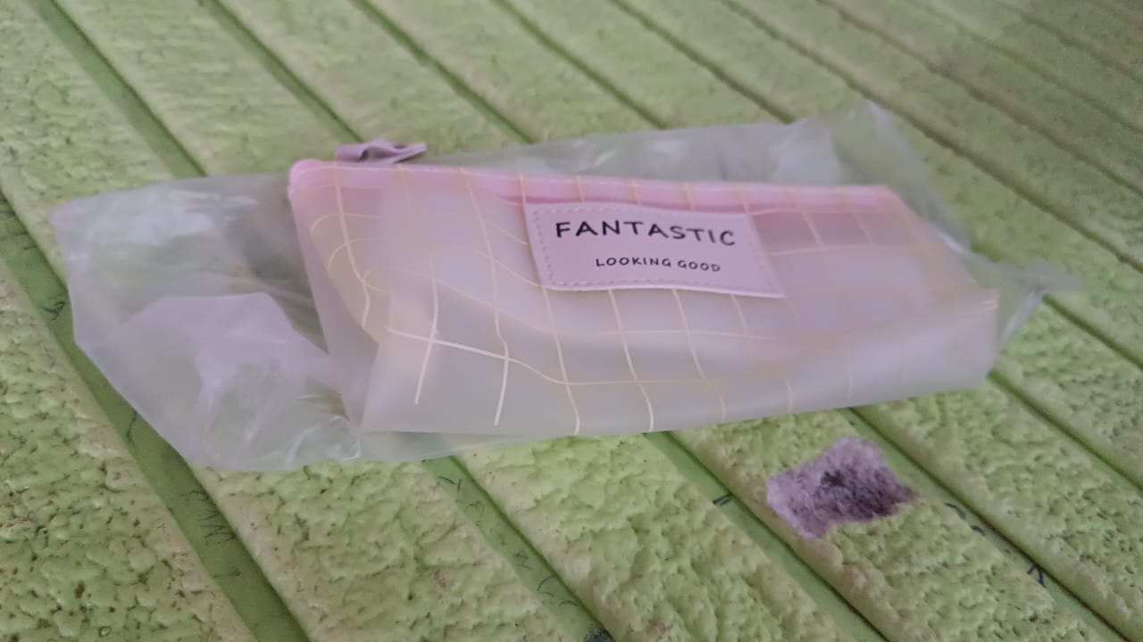 Transparent Pencil Zip Pouch Bag Zipper (1 Pc) - Springkart