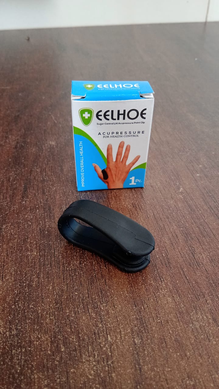 Sugar Control LI4 Acupressure Point Clip, Hand Pressure Massage Clip (1 Pc / Mix Color / With Color Box) - Springkart
