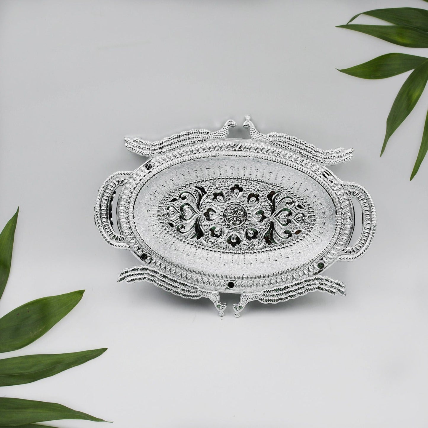 Decorative Mukhwas Serving Tray Serving Mukhwas Plate Fancy Candy Tray Dry Fruit Serving Tray - Springkart