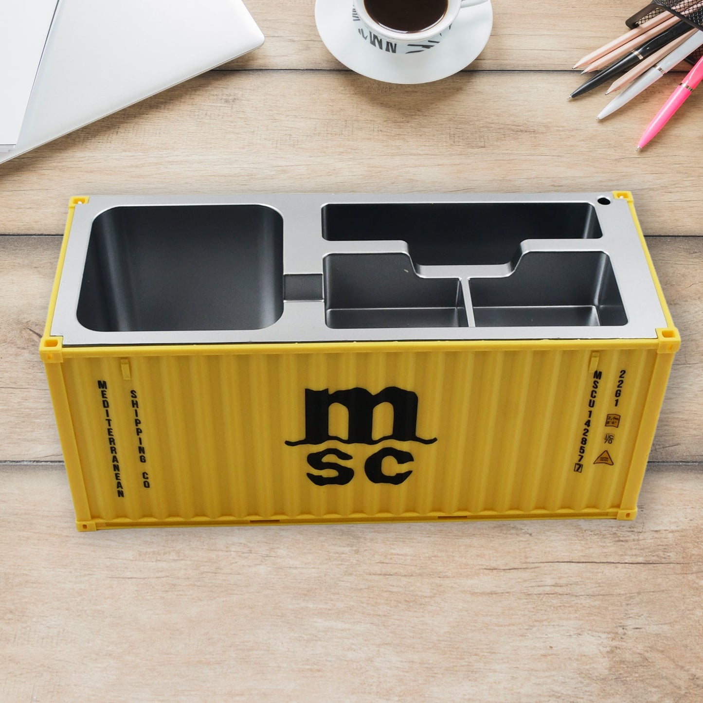 Shipping Container Pen Holder Shipping Container Model Pen Name Cardholder Simulated Container Model For Business Gift - Springkart