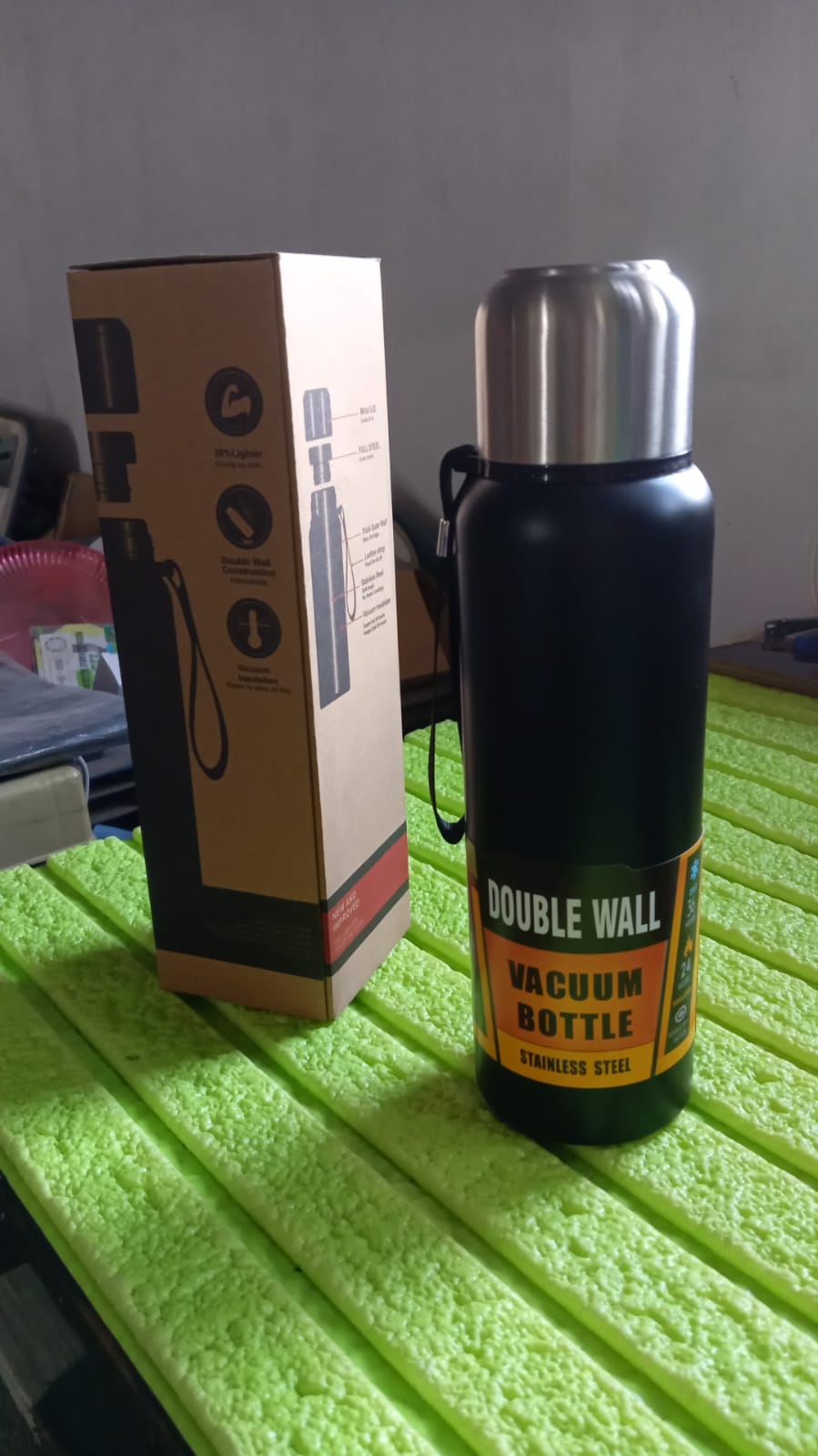 Stainless Steel Water Bottle, Fridge Water Bottle, Stainless Steel Water Bottle Leak Proof, Rust Proof, Cold & Hot Thermos steel Bottle| Leak Proof | Office Bottle | Gym | Home | Kitchen | Hiking | Trekking | Travel Bottle (800ML) - Springkart