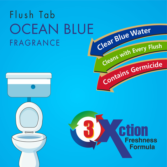 Toilet Cleaner Flush Tab (Ocean Blue) - 50 Gram - Springkart