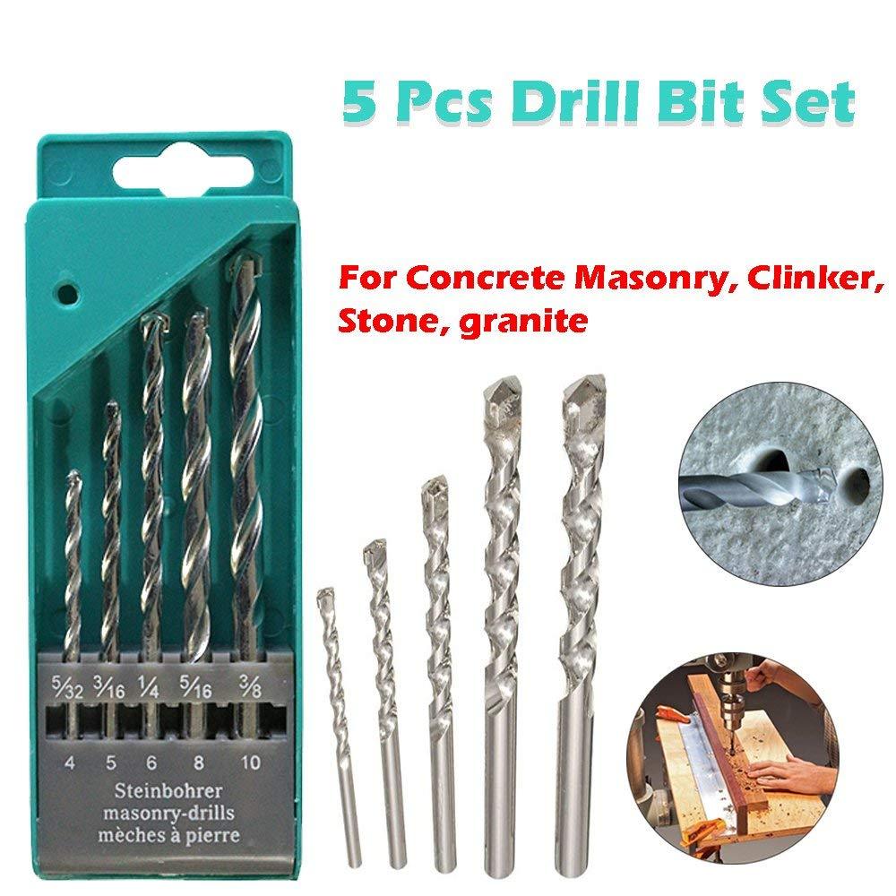 Metal Drill Bit Set (Multicolor, 5-Piece) - Springkart