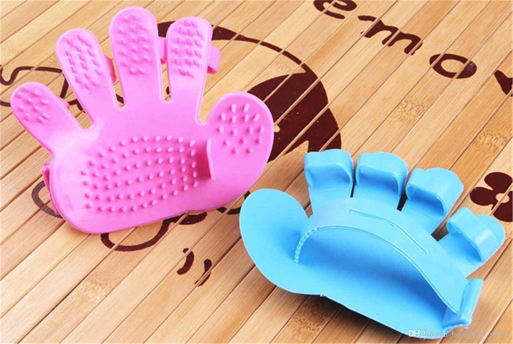 Rubber Pet Cleaning Massaging Grooming Glove Brush - Springkart