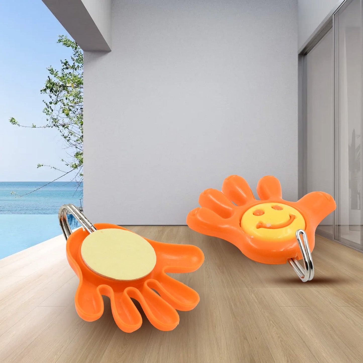 MULTIPURPOSE STRONG HOOK SELF-ADHESIVE HOOKS FOR WALL HEAVY PLASTIC HOOK, STICKY HOOK HOUSEHOLD FOR HOME , DECORATIVE HOOKS, BATHROOM & ALL TYPE WALL USE HOOK , SUITABLE FOR BATHROOM, KITCHEN, OFFICE - Springkart