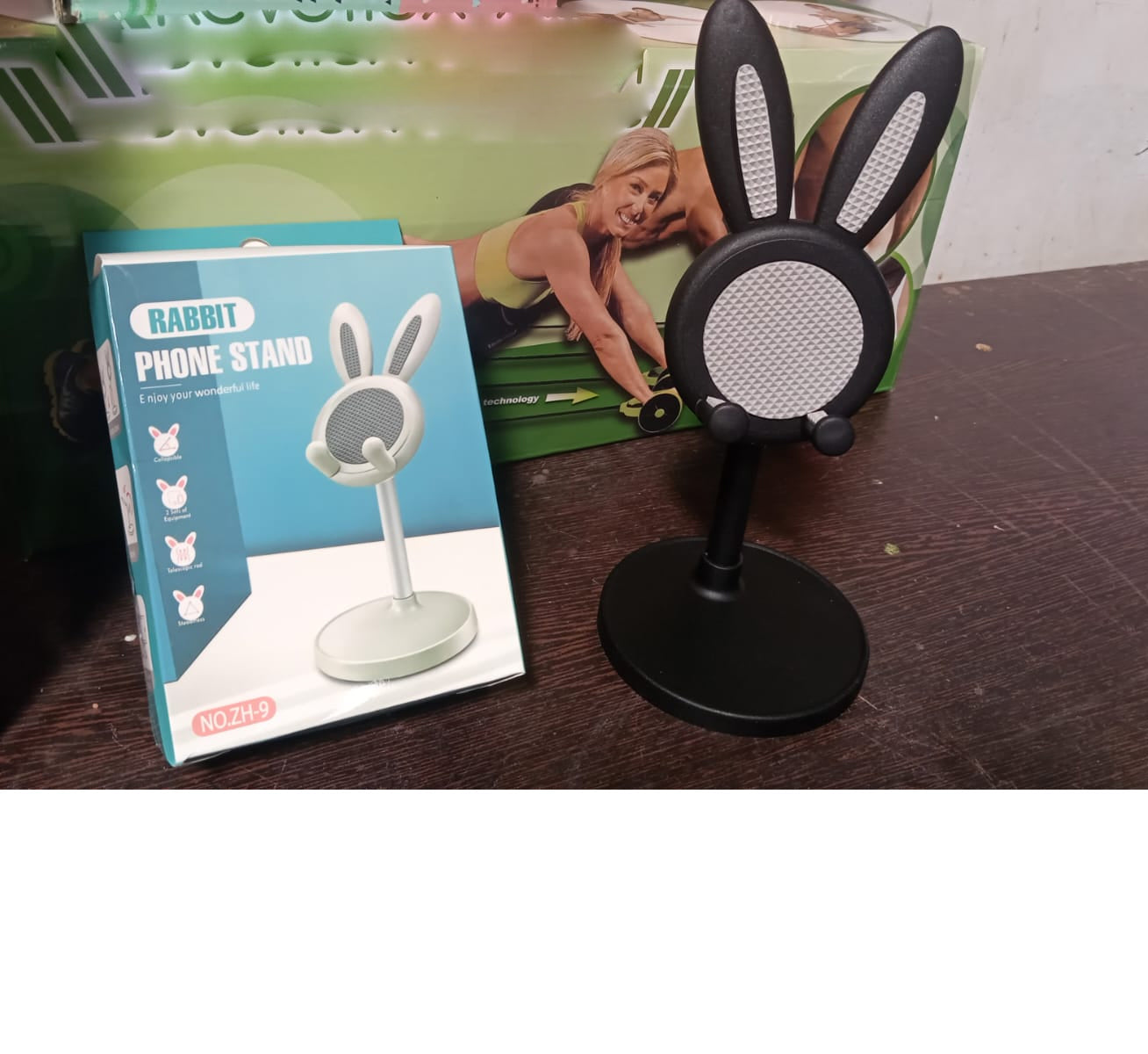 Cute Bunny Phone Stand, Angle Height Adjustable Phone Stand for Desk, Kawaii Phone Holder Desk Accessories, Easter Bunny Gifts Favor for Girl & Boys Accessories for Phone, Tablet, Easter Gifts Favors - Springkart