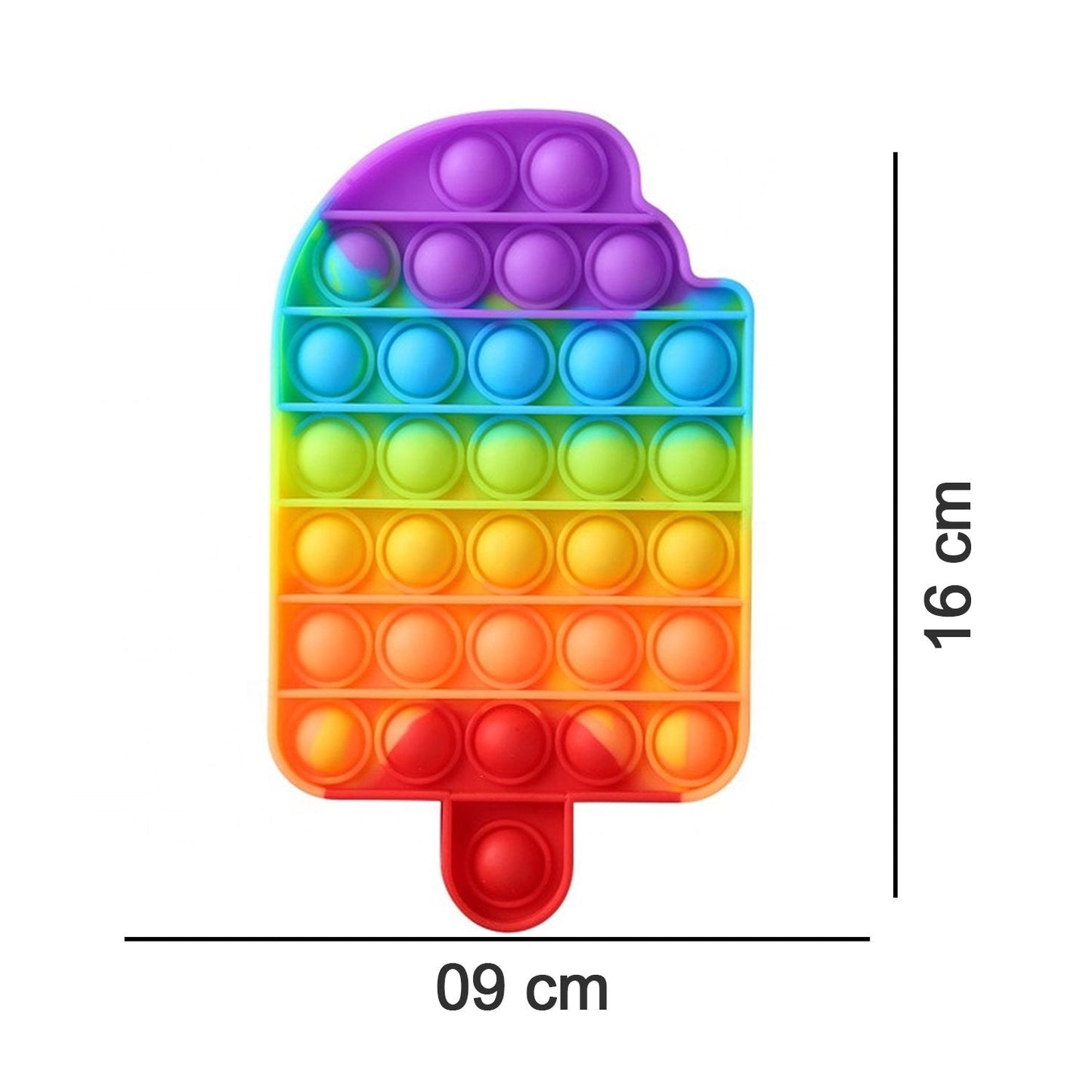 Ice Cream Candy Shape Pop Fidget Toy Push Pop Bubble Fidget Sensory Toy for Kids and Adults Fidget Popper Stress Reliever Sensory Fidget Poppers - Springkart