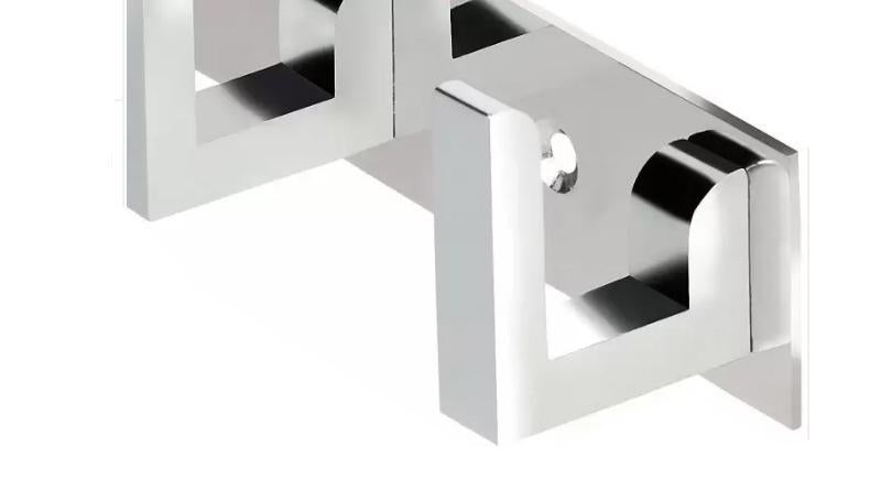 2 Pin Cloth Hanger Bathroom Wall Door Hooks For Hanging keys,Clothes Holder Hook Rail (Pack of 3) - Springkart