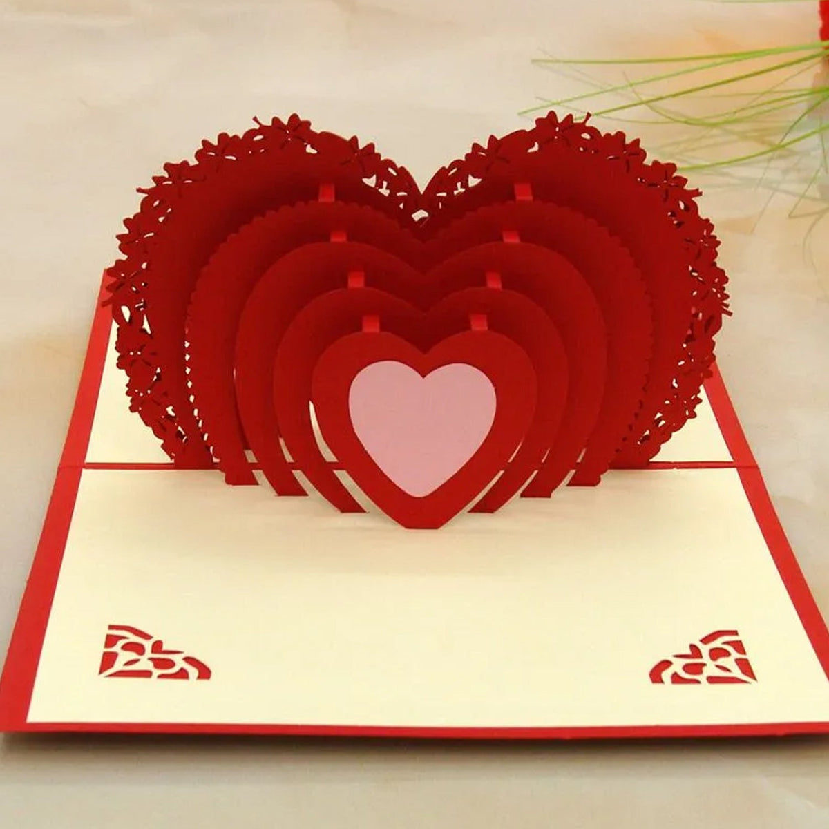 3D Pop-Up Greeting Card (1 Pc): Birthday, Love, Christmas - Springkart