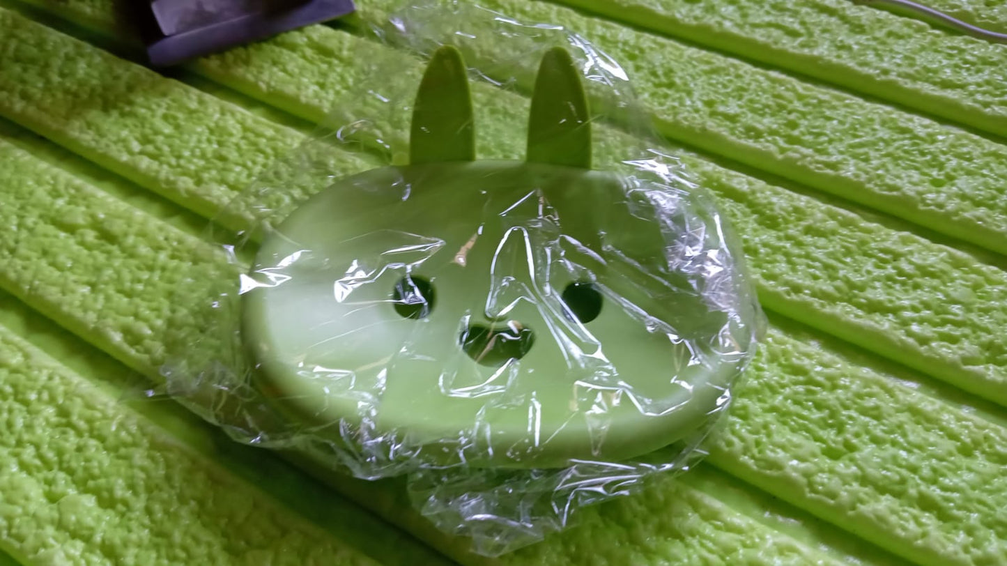 Soap Box Drain soap Box Cute Rabbit Shape Double soap Bowl Box Plastic Rack Storage Rack Bathroom Toilet Storage Box - Springkart