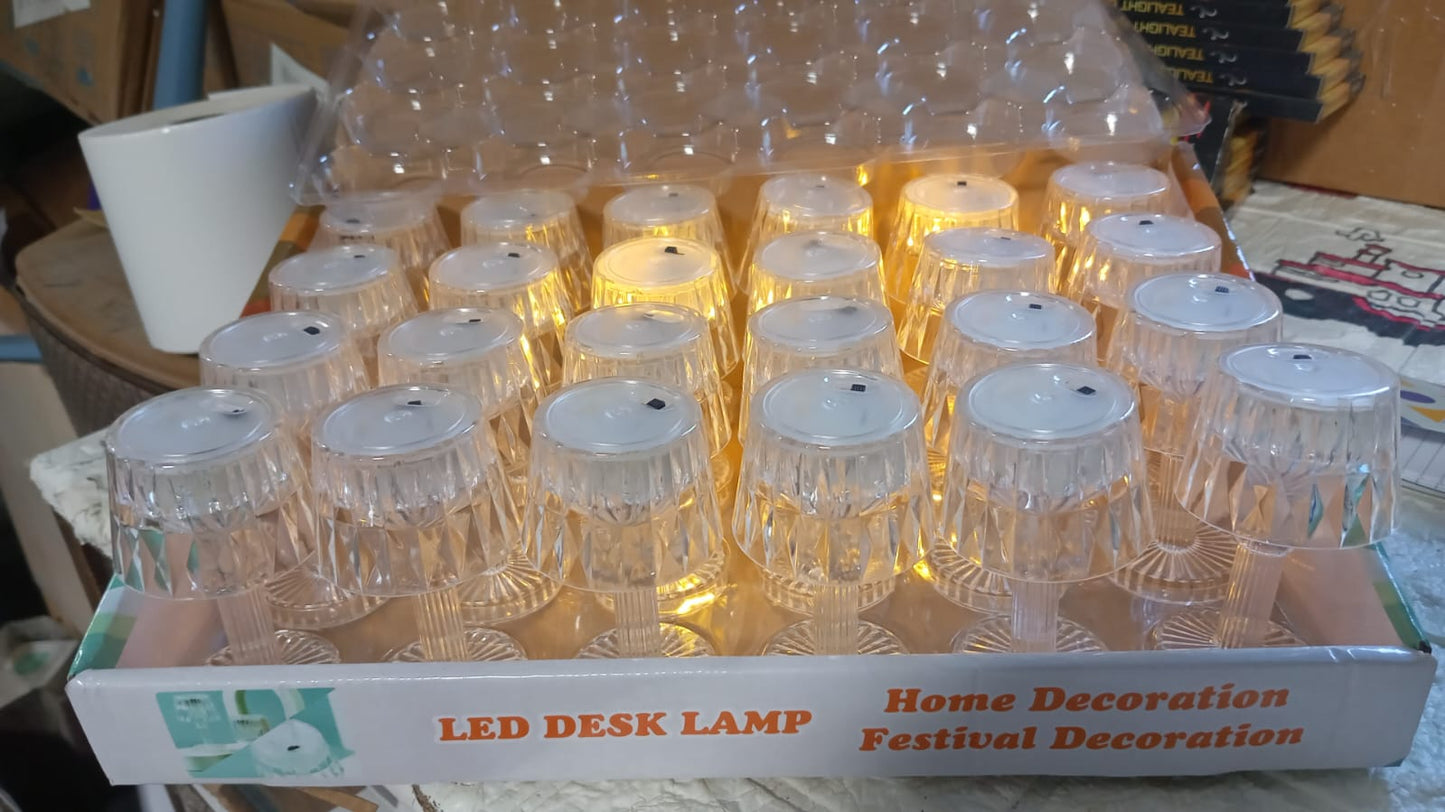 2in1 Transparent Mini Crystal Table Lamp with Reflection Light - Springkart