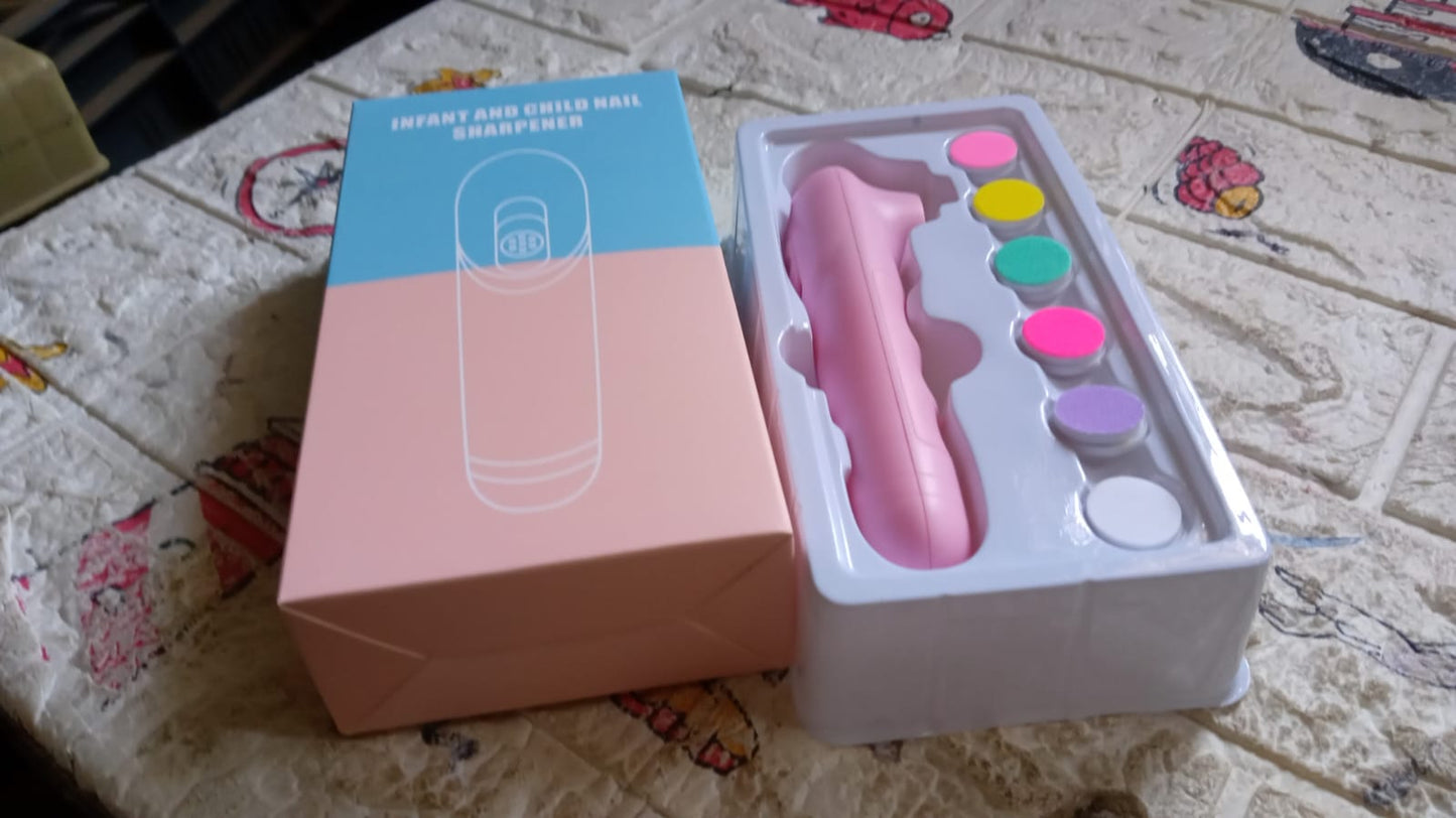 6 in1 Electric Manicure Nail Sharpener for Babies and Children Baby Nail Cutter Manicure with 6 Grinding Heads, Electric Baby Nail File Electric Nail Clipper Toddler Nail Scissors Dropshipping - Springkart