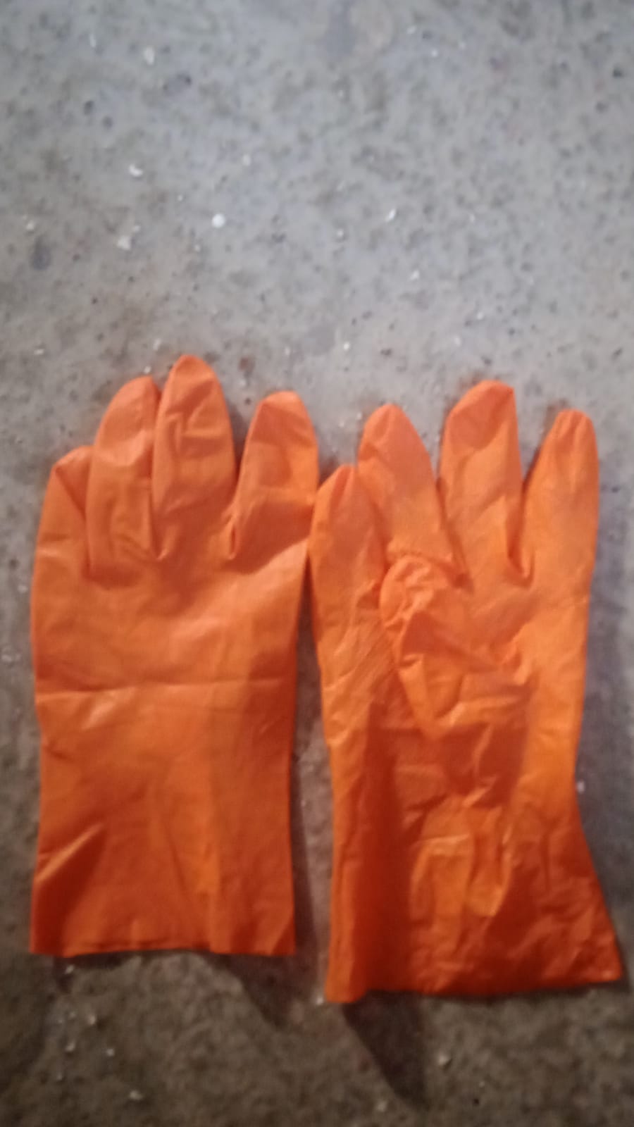 Multipurpose Rubber Reusable Cleaning Gloves, Reusable Rubber Hand Gloves I Latex Safety Gloves I for Washing I Cleaning Kitchen I Gardening I Sanitation I Wet and Dry Use Orange Gloves (1 Pair 40 Gm) - Springkart