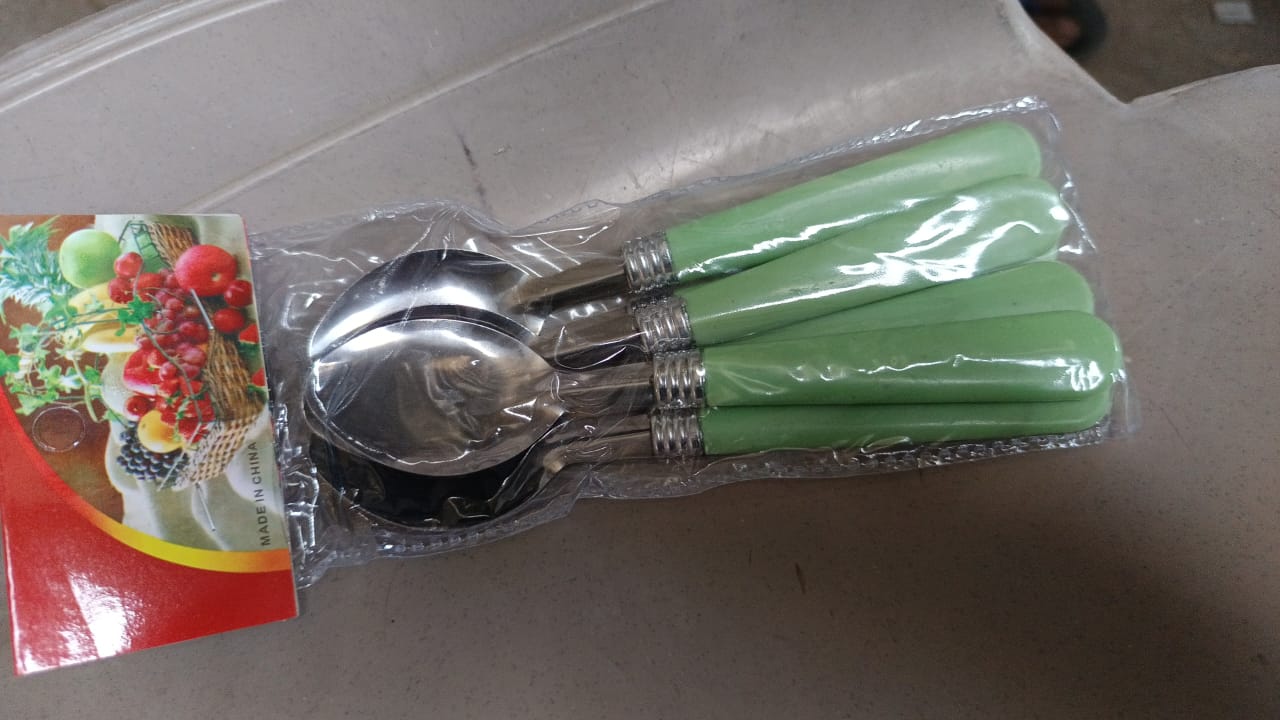 Stainless Steel Spoon with Comfortable Grip Dining Spoon Set of 6 Pcs - Springkart